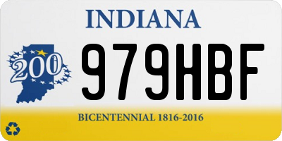 IN license plate 979HBF