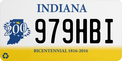 IN license plate 979HBI