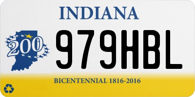 IN license plate 979HBL