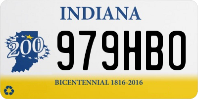 IN license plate 979HBO