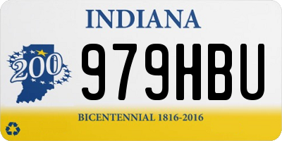 IN license plate 979HBU