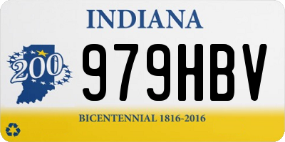 IN license plate 979HBV