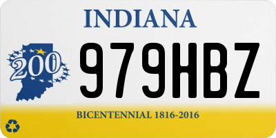 IN license plate 979HBZ