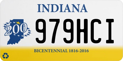 IN license plate 979HCI