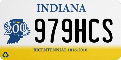 IN license plate 979HCS