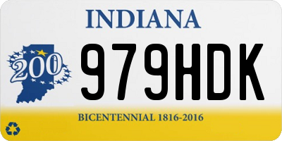 IN license plate 979HDK