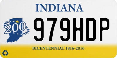 IN license plate 979HDP