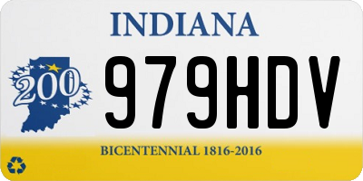 IN license plate 979HDV