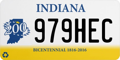 IN license plate 979HEC