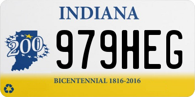 IN license plate 979HEG