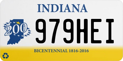 IN license plate 979HEI