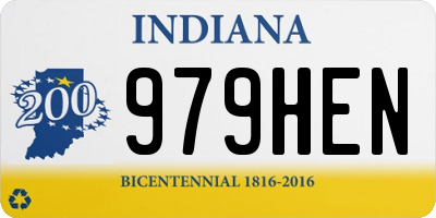 IN license plate 979HEN