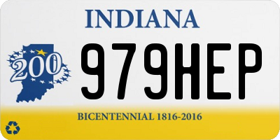 IN license plate 979HEP