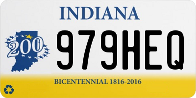 IN license plate 979HEQ