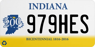 IN license plate 979HES