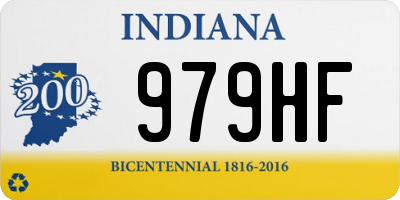 IN license plate 979HF