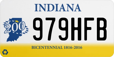 IN license plate 979HFB