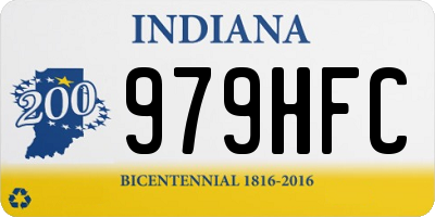IN license plate 979HFC