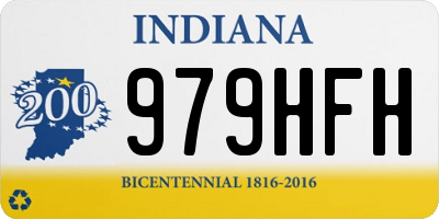 IN license plate 979HFH