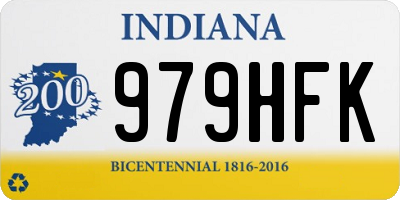 IN license plate 979HFK