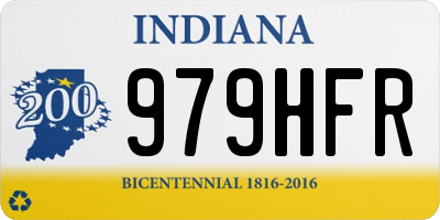 IN license plate 979HFR