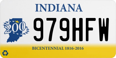 IN license plate 979HFW