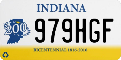 IN license plate 979HGF