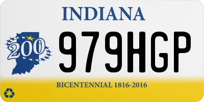 IN license plate 979HGP