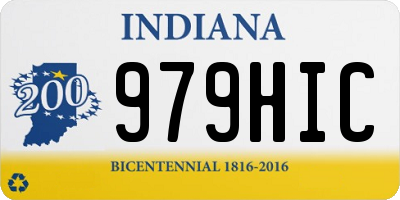 IN license plate 979HIC