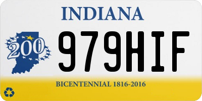 IN license plate 979HIF