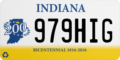 IN license plate 979HIG
