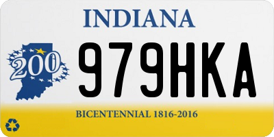 IN license plate 979HKA