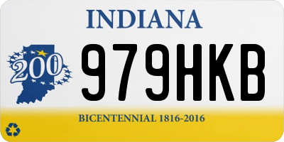 IN license plate 979HKB
