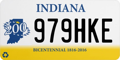 IN license plate 979HKE