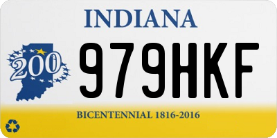 IN license plate 979HKF