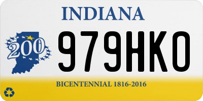 IN license plate 979HKO
