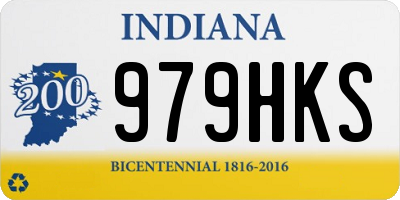 IN license plate 979HKS
