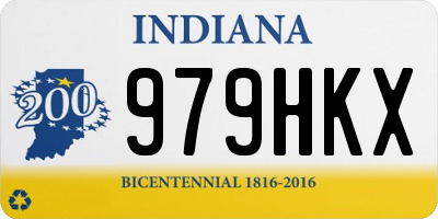 IN license plate 979HKX