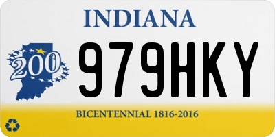 IN license plate 979HKY