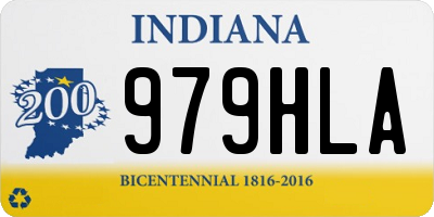 IN license plate 979HLA