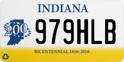 IN license plate 979HLB