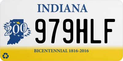 IN license plate 979HLF
