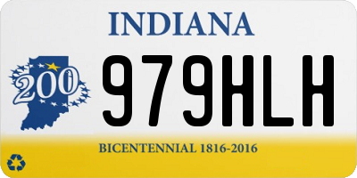 IN license plate 979HLH