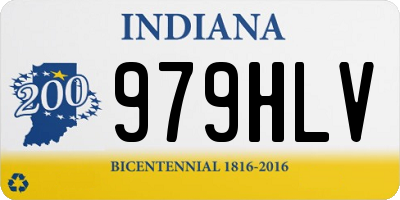 IN license plate 979HLV