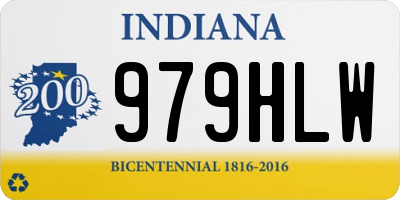IN license plate 979HLW