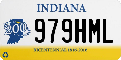 IN license plate 979HML