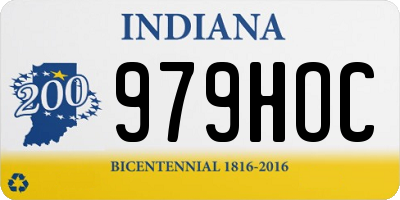 IN license plate 979HOC