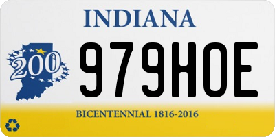 IN license plate 979HOE