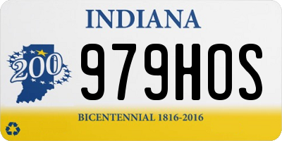 IN license plate 979HOS