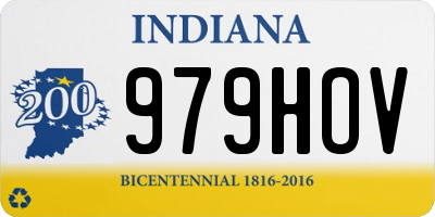 IN license plate 979HOV